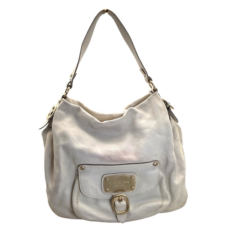 Michael Kors Hudson Downtown Purse‎ Tote Soft Crème
Pebbled Leather Large Bag